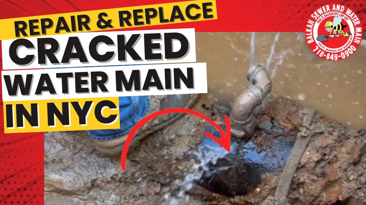 CRACKED City Water Main!!! Watch Balkan Repair and Replace