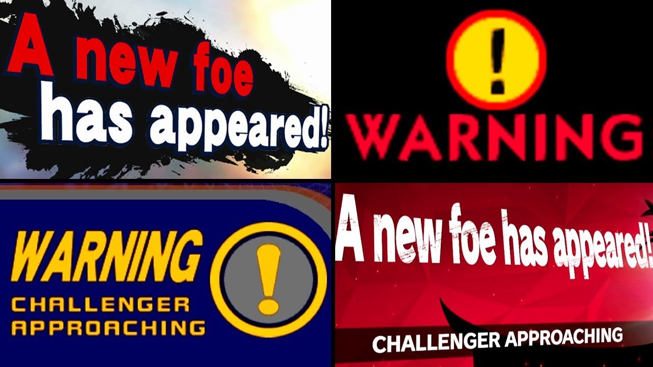 Super Smash Bros Evolution of CHALLENGER APPROACHING Battles 1999-2018 (N64 to Switch)