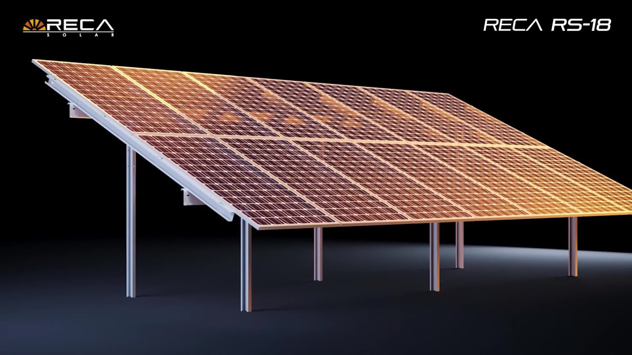 Freiflächen (Freiland) PV Unterkonstruktion  RECA RS-18 hochkannt