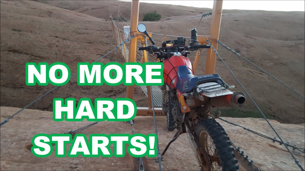 Honda XL600R Choke Modification    1 KICK STARTS ALWAYS!  More Fuel= Easy Cold Starting