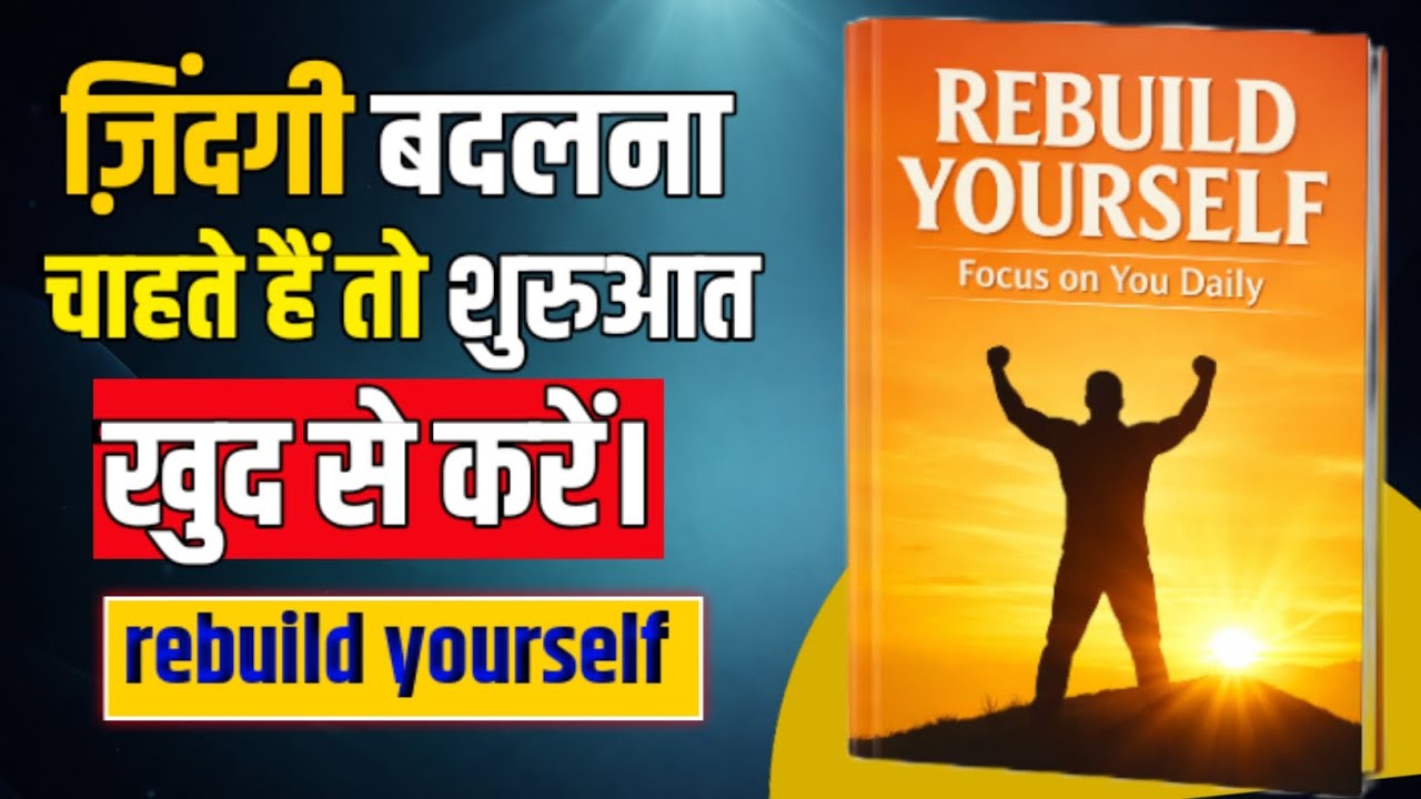 Rebuild yourself focus on you daily खुद को फिर से संगठित करें, प्रतिदिन खुद पर ध्यान केंद्रित करें। 