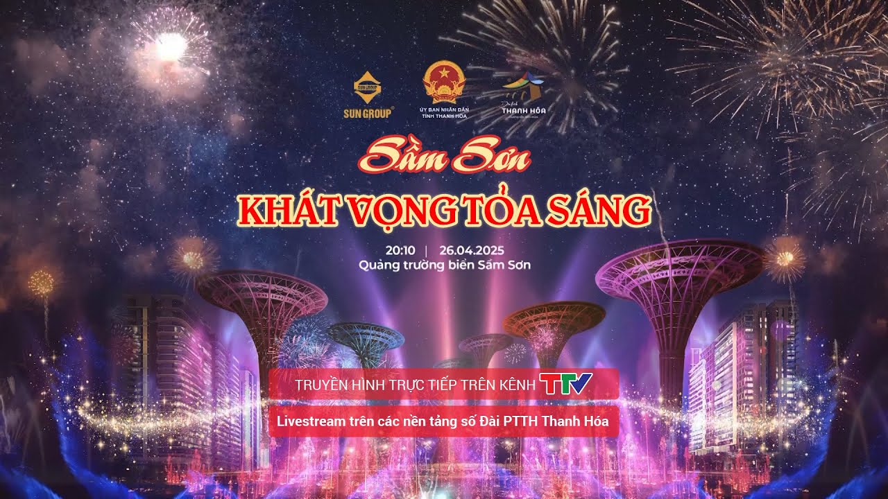 🔴 Trực tiếp: Khai mạc Lễ hội du lịch biển Sầm Sơn 2025