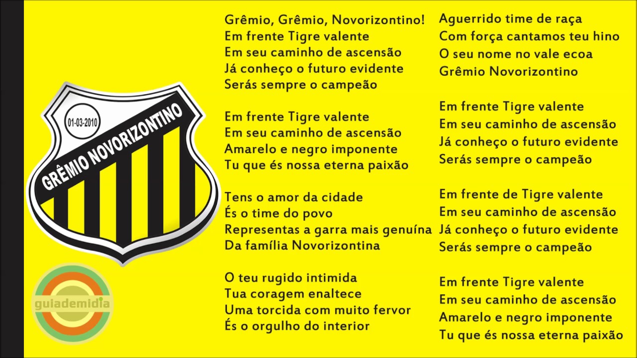 Hino do Grêmio Novorizontino ( SP )