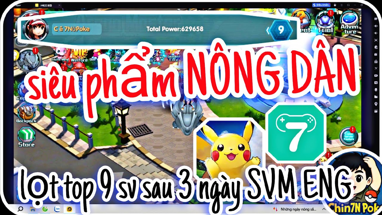 [x7Game POKELAND LEGENDS] #2 Anh NÔNG lần đầu đua SV ENG 🔥, tôi lọt TOP 9 SV sau 3 NGÀY CÀY CUỘC 