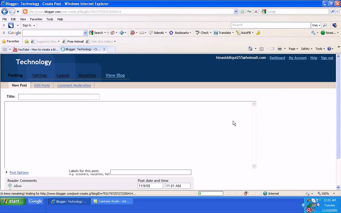 How to create a Blogger account (urdu)?
