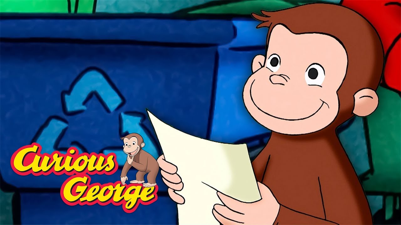 Recycling Monkey! 🐵 Curious George 🐵 Kids Cartoon 🐵 Kids Movies
