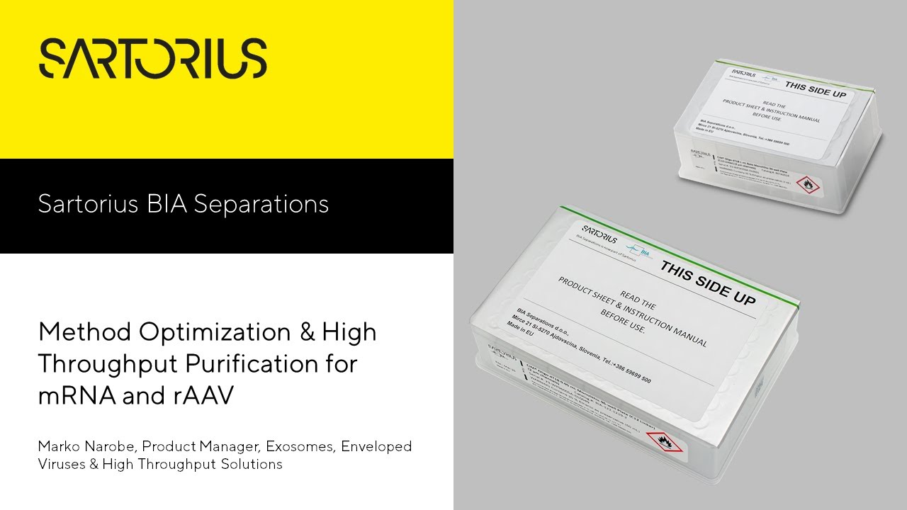 Method Optimization & High Throughput Purification for mRNA and rAAV