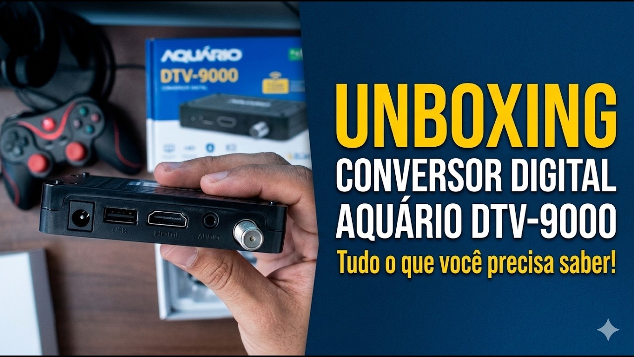unboxing Conversor digital Aquario DTV 9000