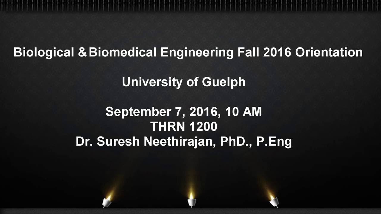 Fall 2016 Biological & Biomedical Engineering Orientation