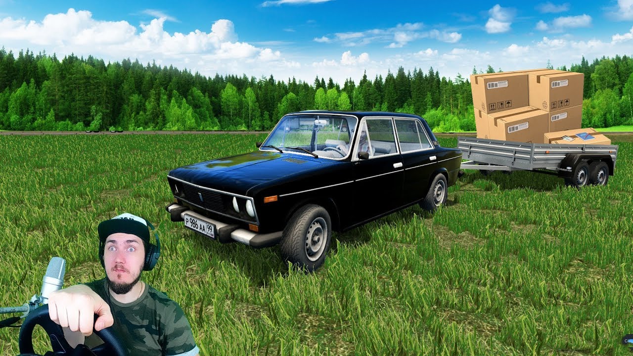 ДЕД ТАКСИСТ НА СТАРОЙ ШАХЕ ПОВЕЗ ГРУЗ НА ДАЧУ - CITY CAR DRIVING + РУЛЬ