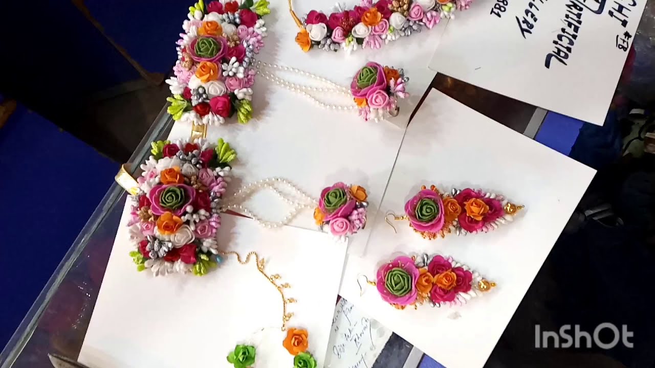 Flower jewelry set 2021 | New flower jewelry | karachi artificial jewellery