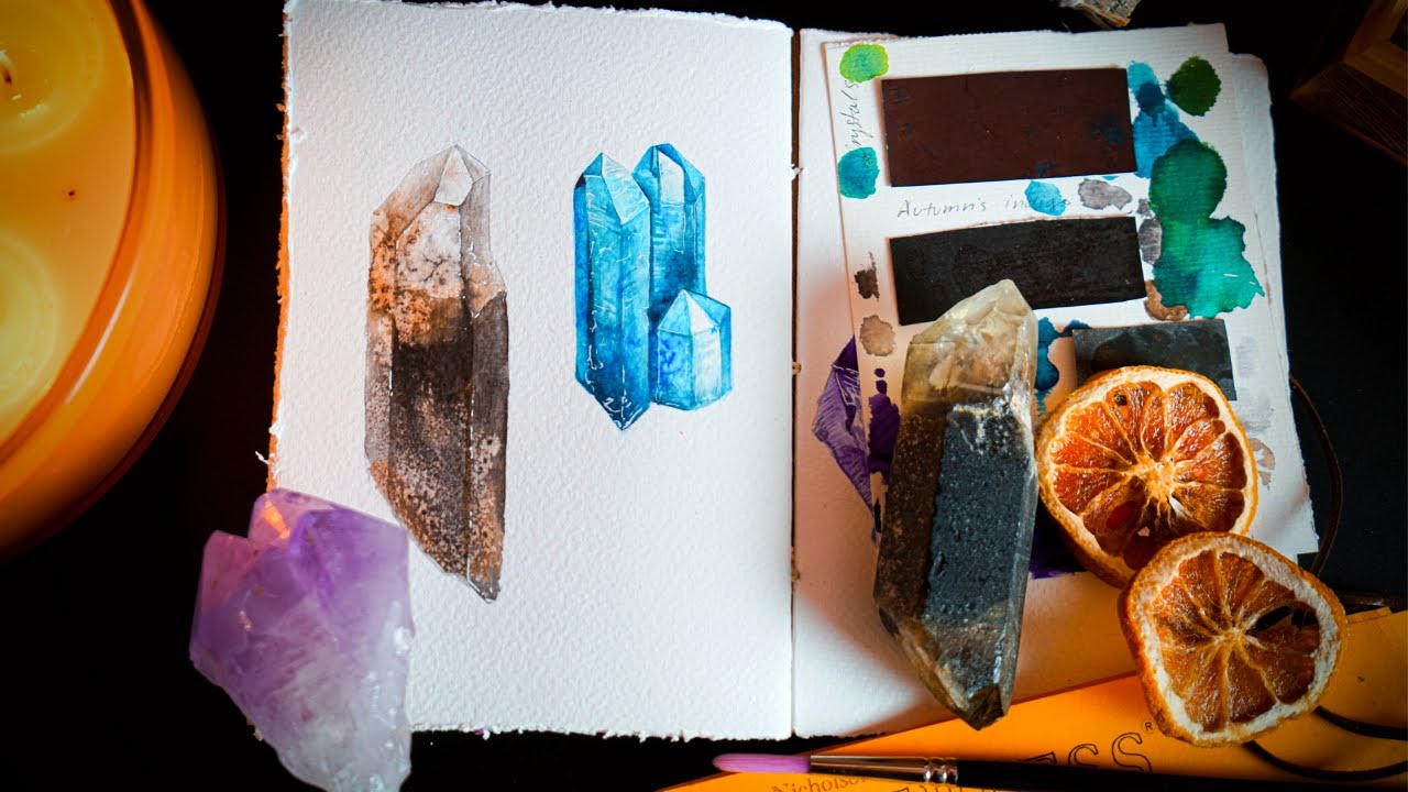 Painting Crystals Using Salt