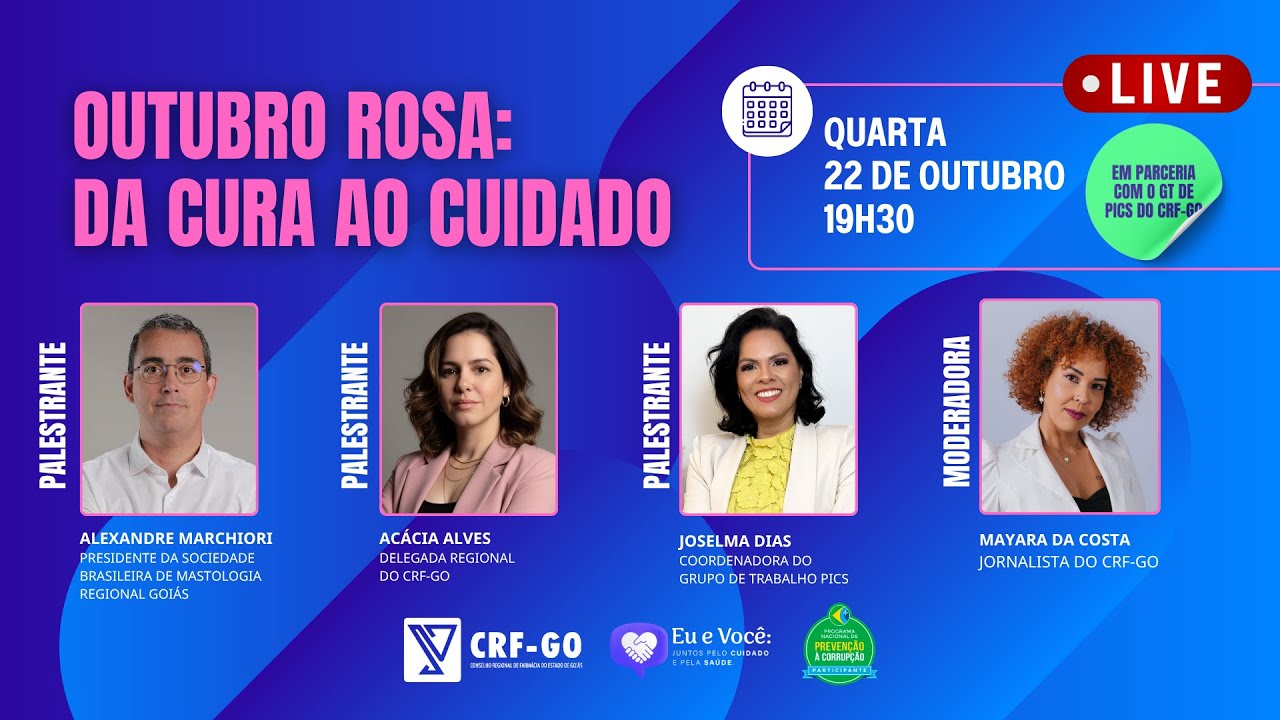LIVE: Outubro Rosa: Da Cura ao Cuidado