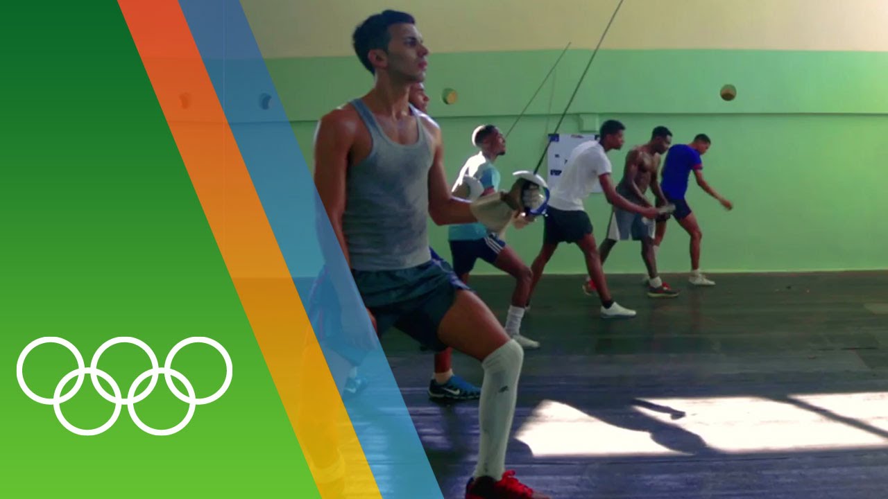 Training for Rio with the Cuban Fencing team
