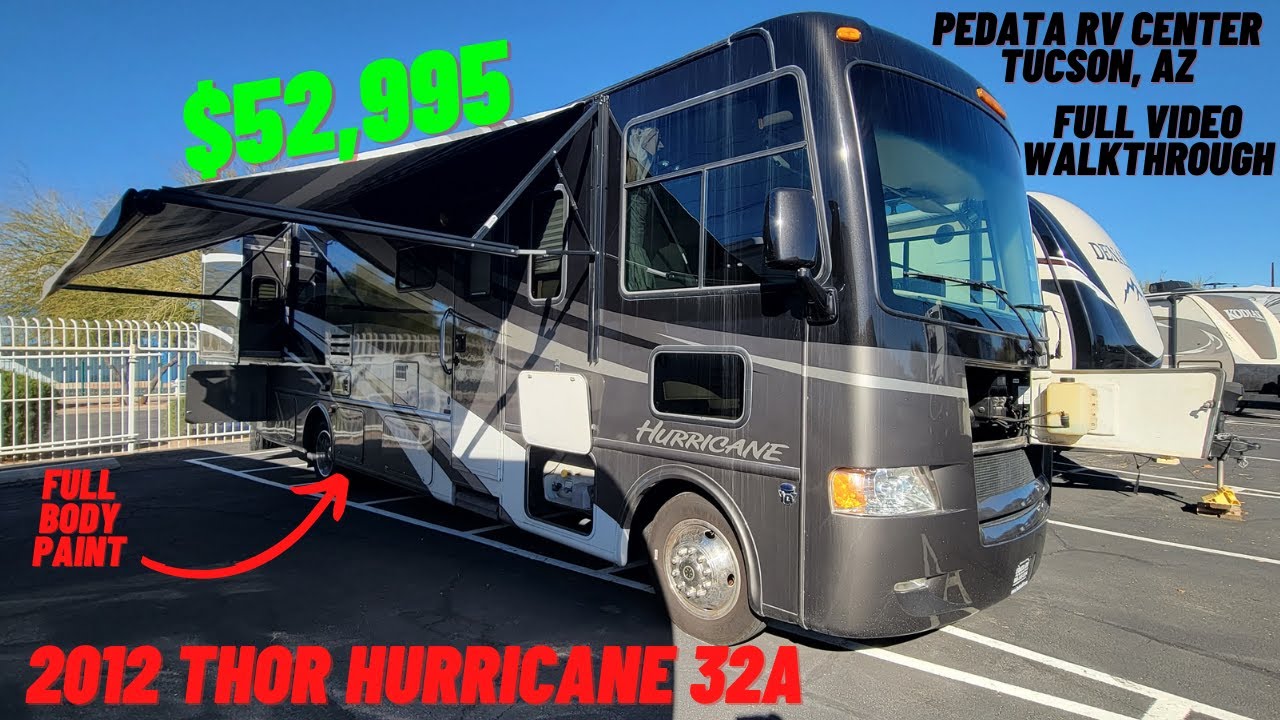 21,000 Miles on a 2012?!? Thor Motor Coach Hurricane 🌀 32A Video Walkthrough | $52,995 | SOLD!