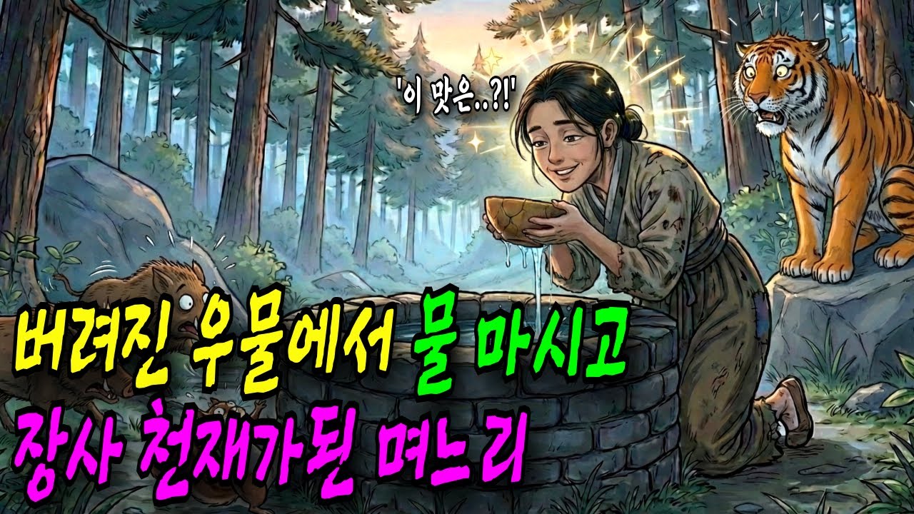 산 속에 버려진 우물의 물을 마신 막내 며느리는 장사 천재가돼서 인생이 뒤바뀌는데ㅣ오디오북ㅣ옛날이야기ㅣ민담ㅣ야담ㅣ전설ㅣ설화