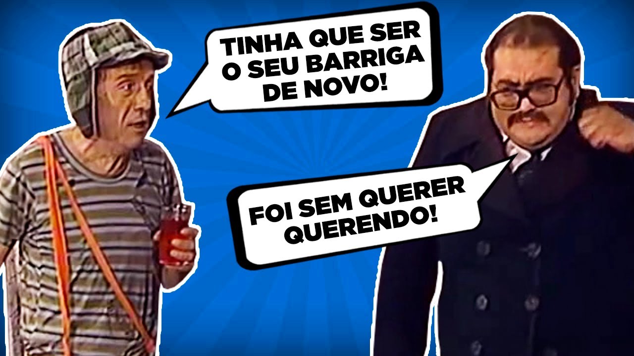 PERSONAGENS de CHAVES USANDO BORDÕES DE OUTROS! 😂