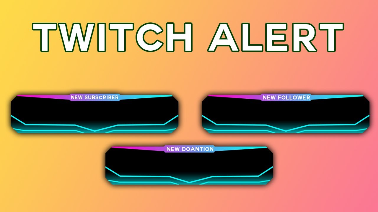 How to make twitch alerts in Photoshop 2024