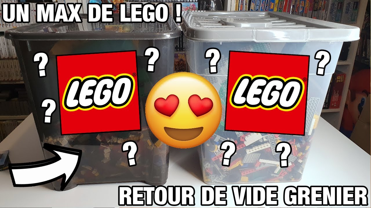 Retour de vide grenier avec 2 grosses caisses de LEGO !