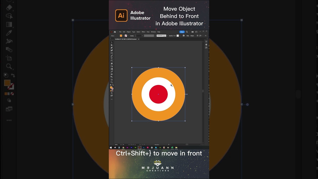 how to move layer object from behind to front