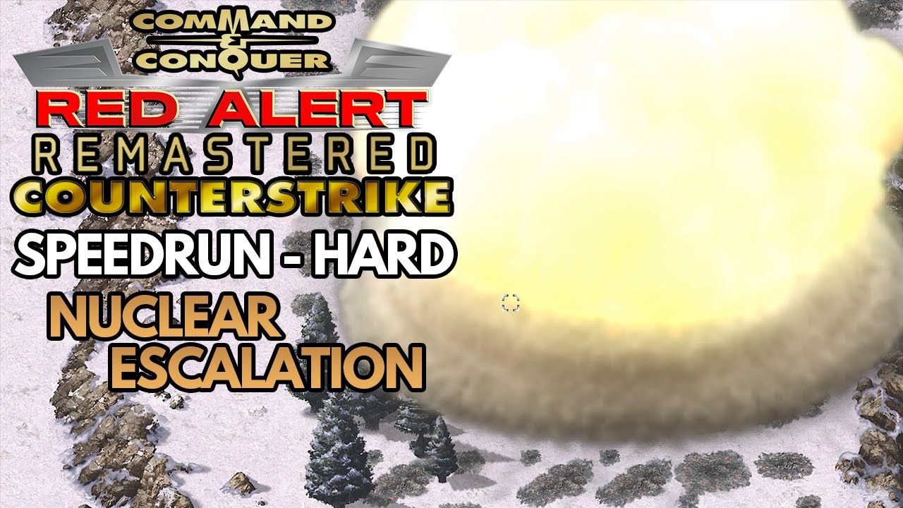 Red Alert Remastered Counterstrike - Soviet Mission 3 - Speedrun (Hard) - Nuclear Escalation