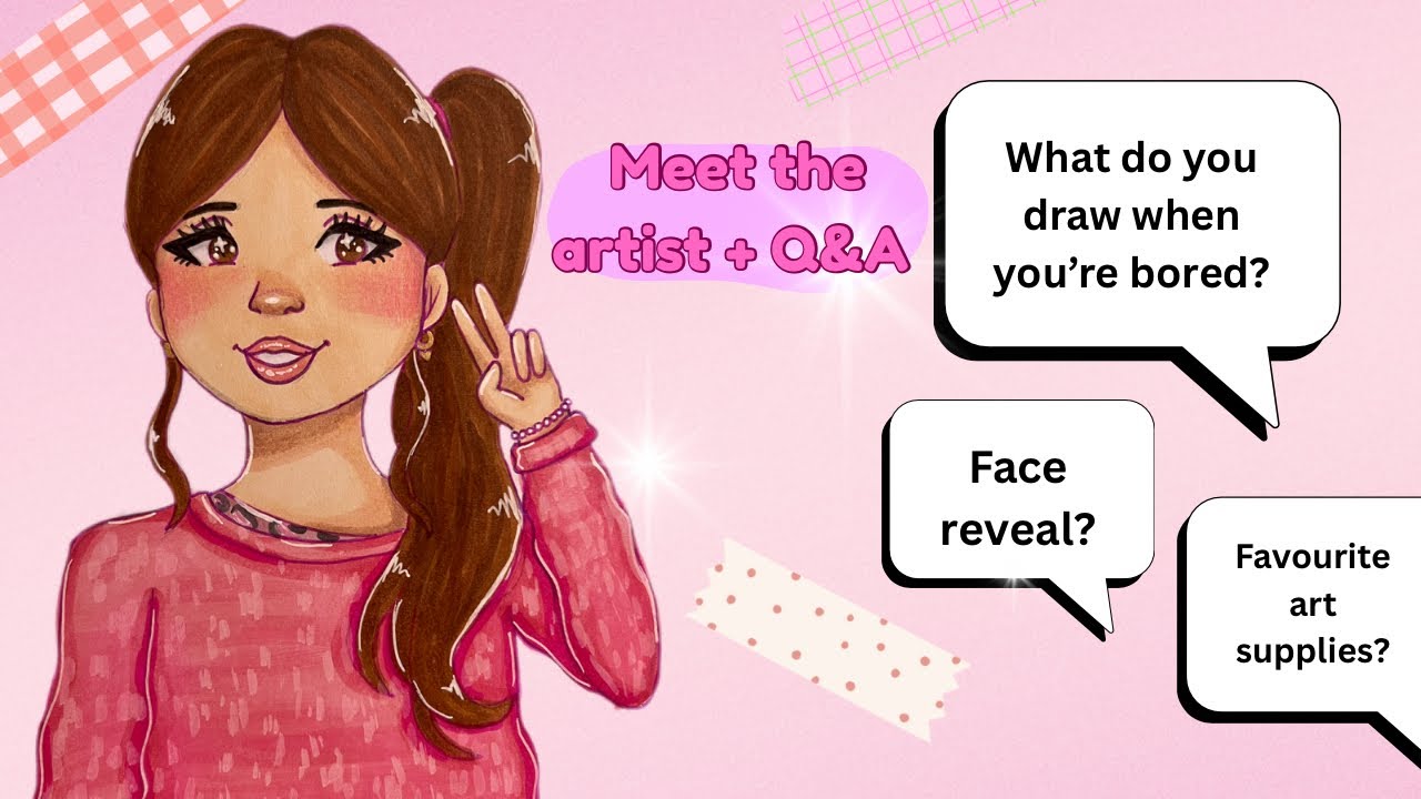 Meet the artist and Q&A?! drawing me & answering your questions 😱💕