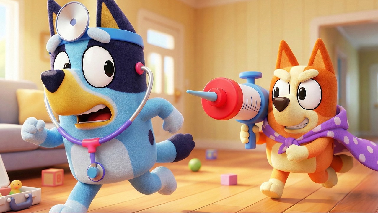 STOP BINGO..! Please Don't Hurt Dr.Bluey | Bluey x Bingo Stories | Bluey Funny Animation