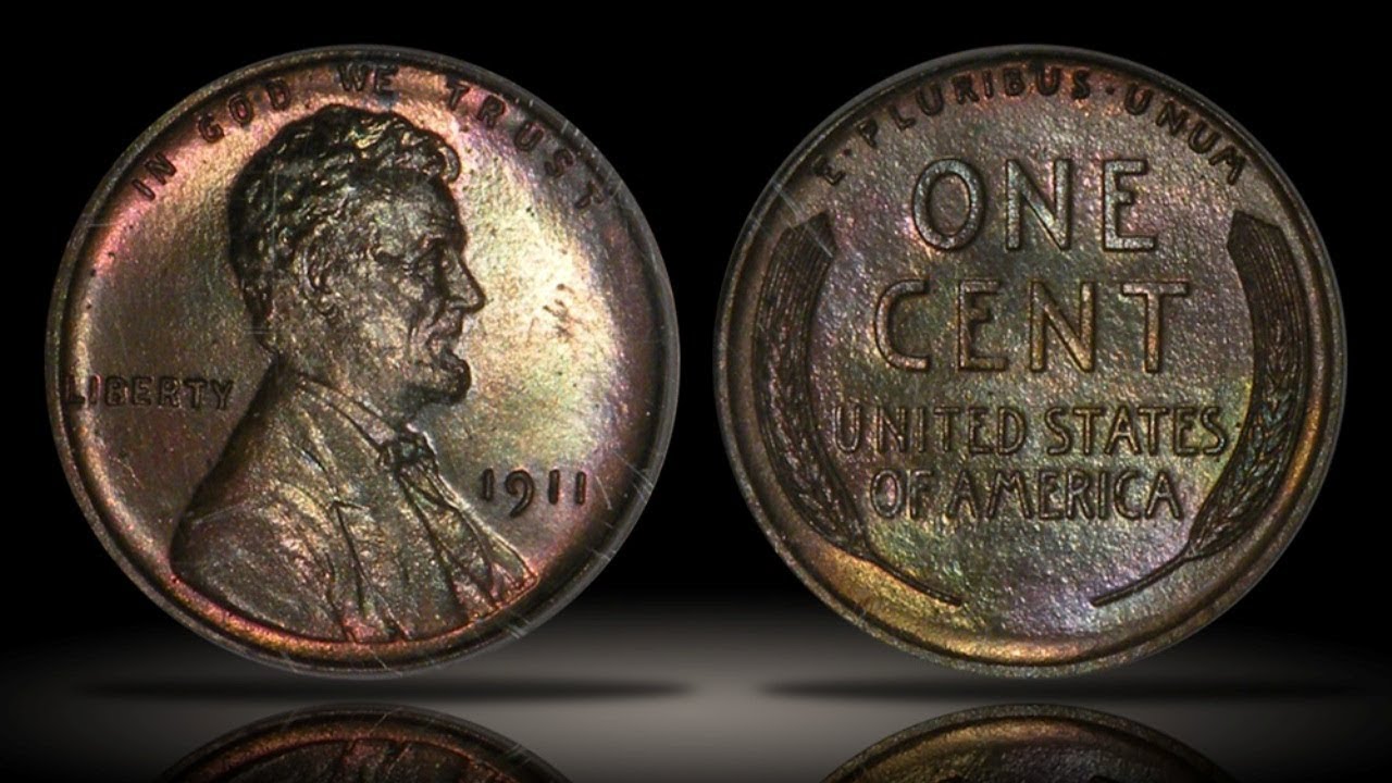 1911 Matte Proof Lincoln Cent PCGS PR65BN CAC Pretty Colors!