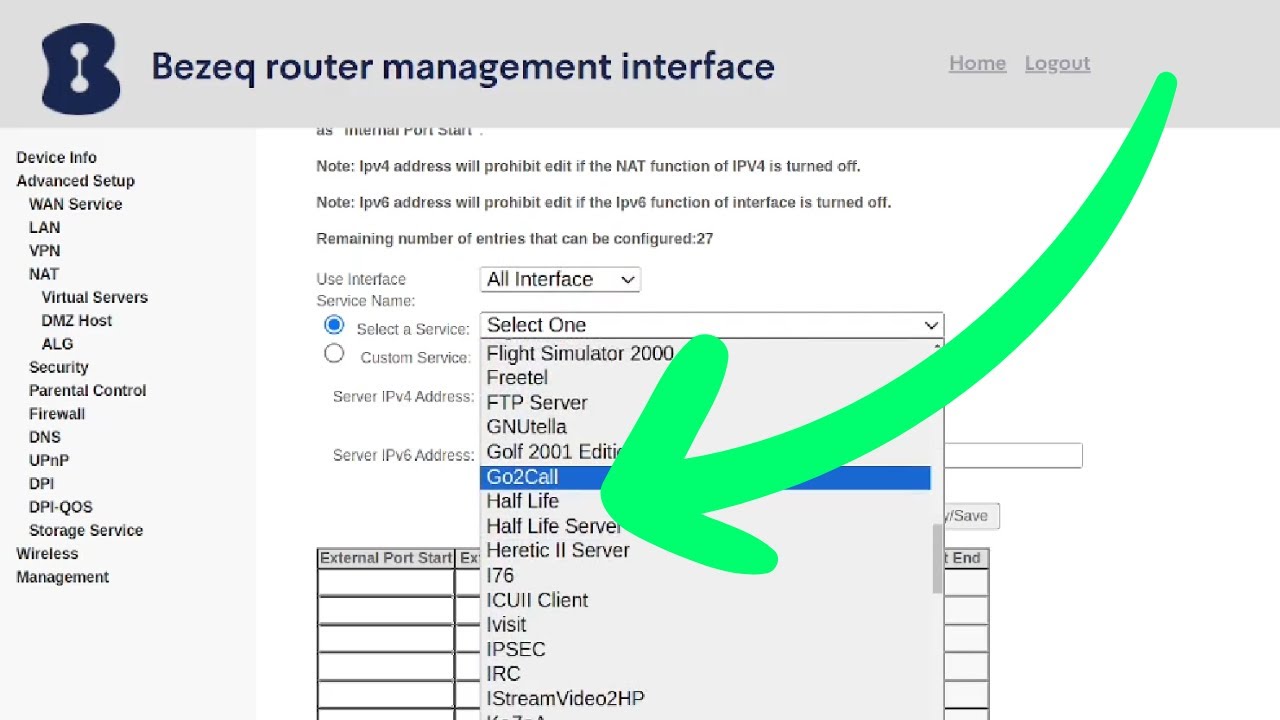 How To Set Up Port Forwarding On Bezeq Routers (Israeli ISP)
