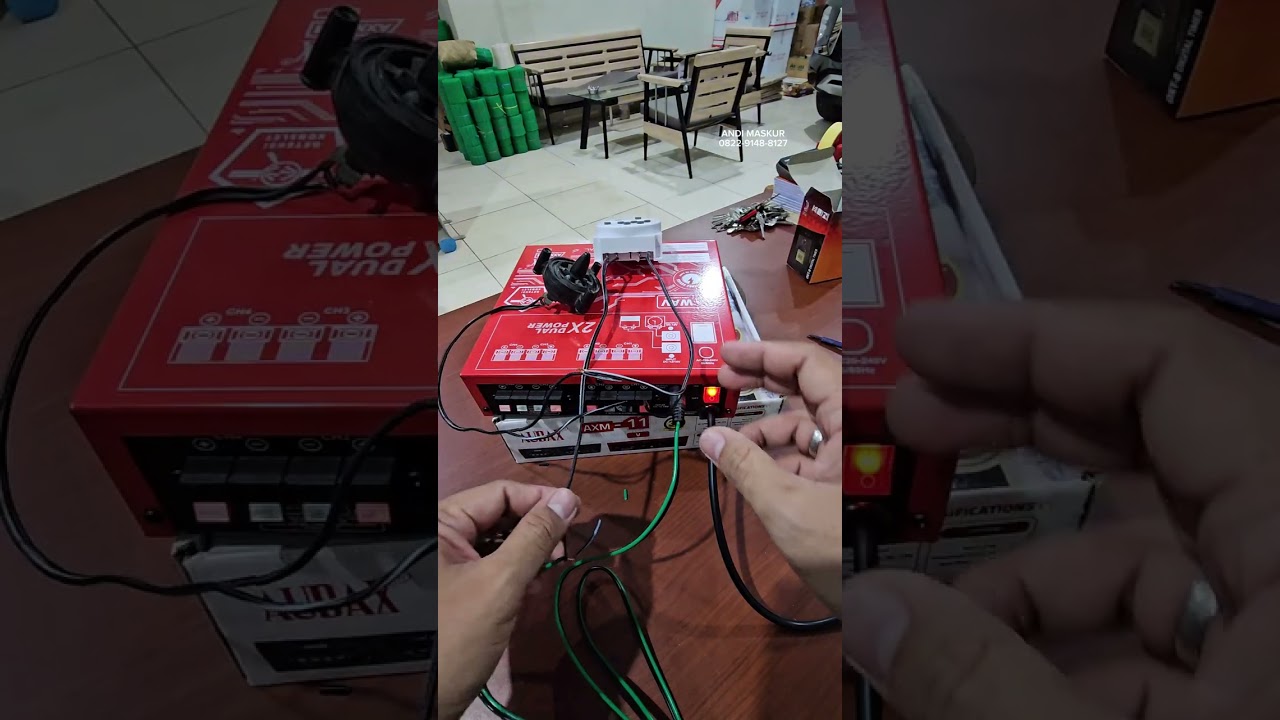 CARA PASANG TIMER CN101A KE AMPLI AUDAX AXM 11 