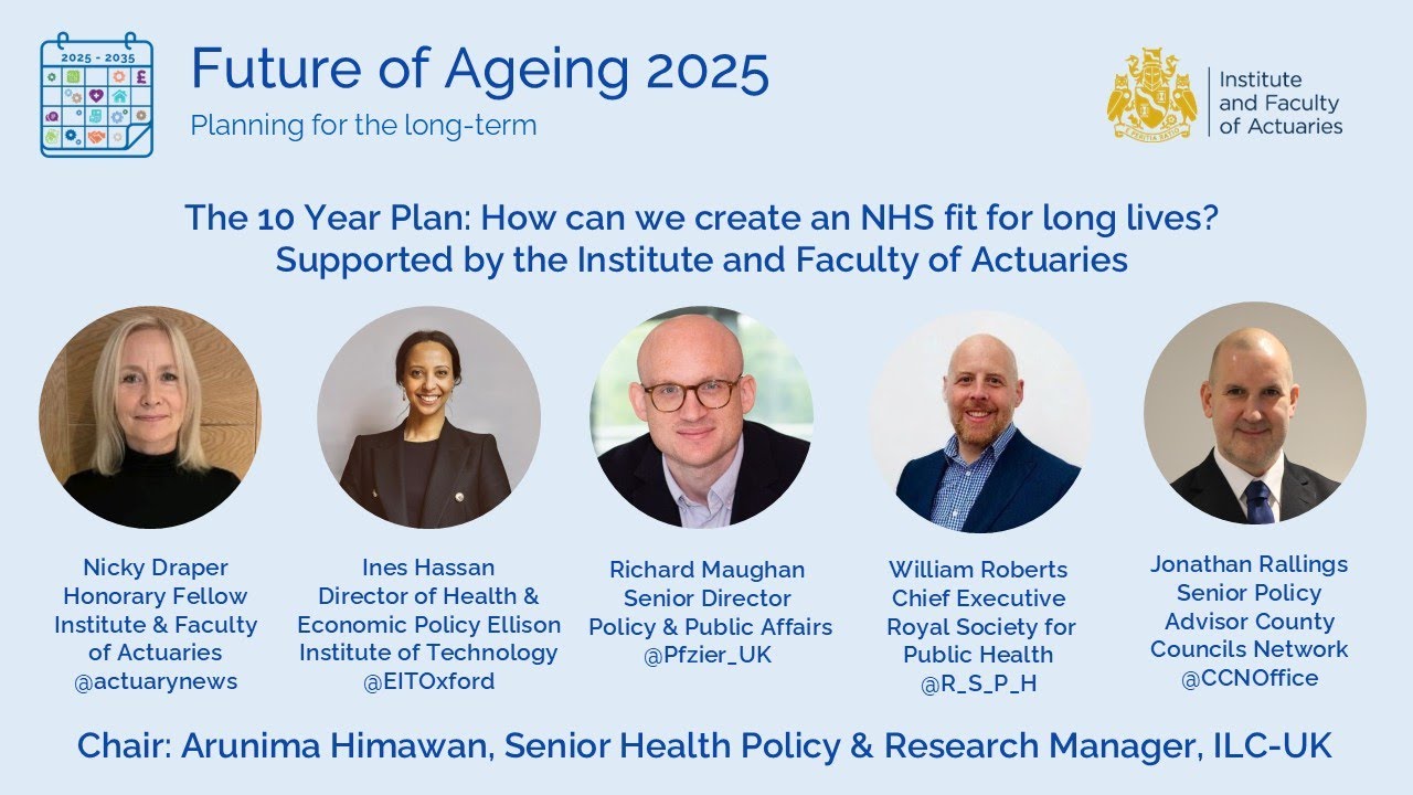 Future of Ageing 2025: The 10-year plan - how can we create an NHS fit for long lives?