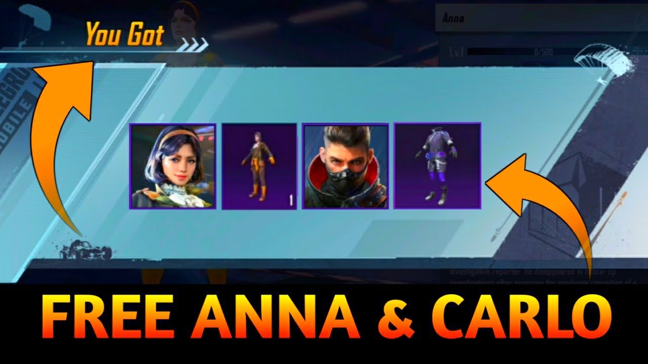 FREE ANNA & CARLO CHARACTER ( BGMI & PUBG ) - NEXT CHARACTER VOUCHER EVENT