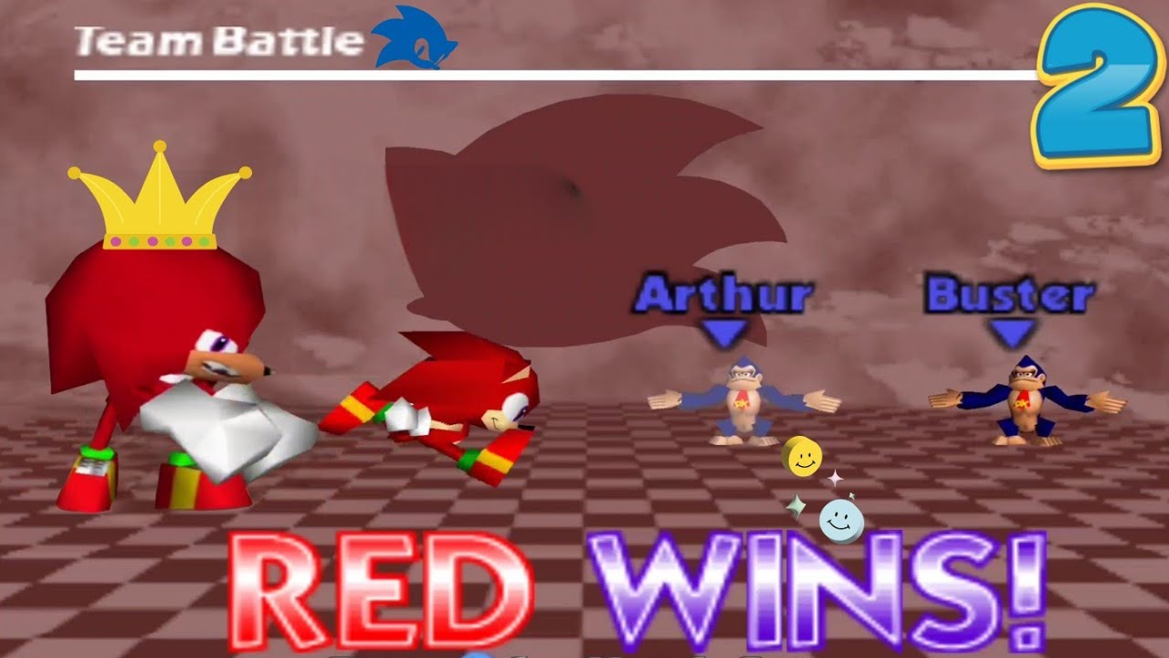 Smash Remix - Super Mega ACTION💥 - Sonic & Knuckles - TEAM BATTLE - Multiplayer Gameplay