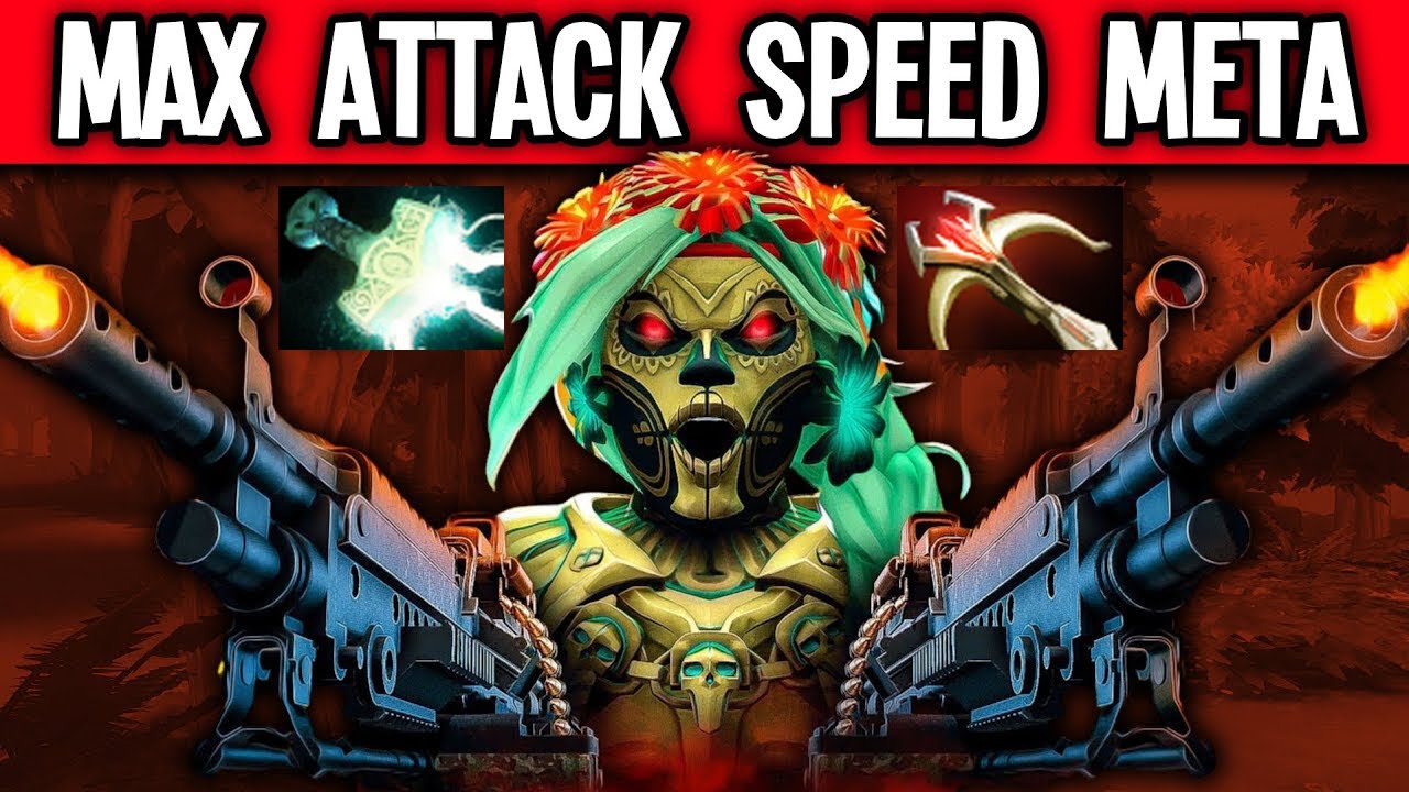 No one Muerta MACHINE GUN With a Max Attack Speed Builds Epic Match 32Kills Dota 2