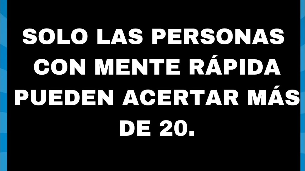 ERES UN GENIO SI LOGRAS SACAR 5 DE 30 | EL TEST MENTAL MÁS DIFÍCIL DE TODOS | PIENSA Y APRENDE