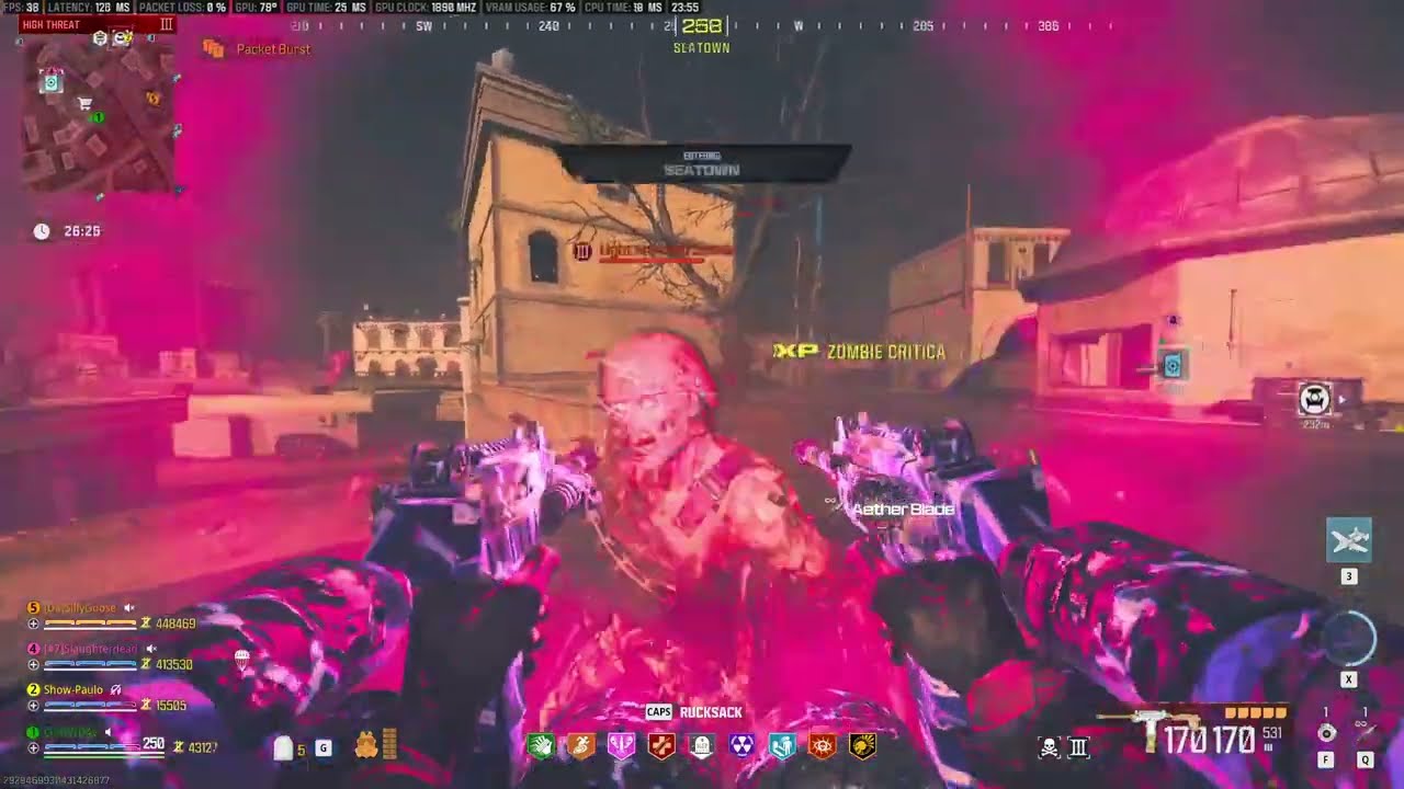 Shredding Zombies in MW3 (Wsp Swarm Akimbo)