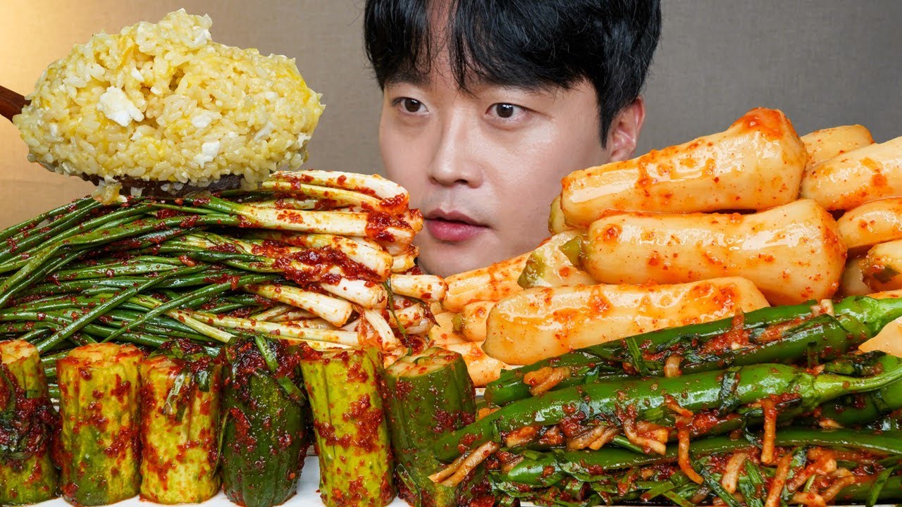 아내표 집밥🍚 갓담근 파김치 오이김치 총각김치 고추소박이 간장계란밥 요리 먹방  Korean Kimchi ASMR MUKBANG REAL SOUND EATING SHOW