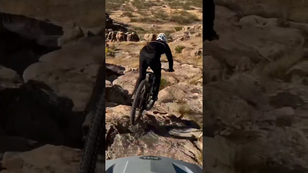 Riding some desert singletrack #mtb #singletrack #mojavedesert