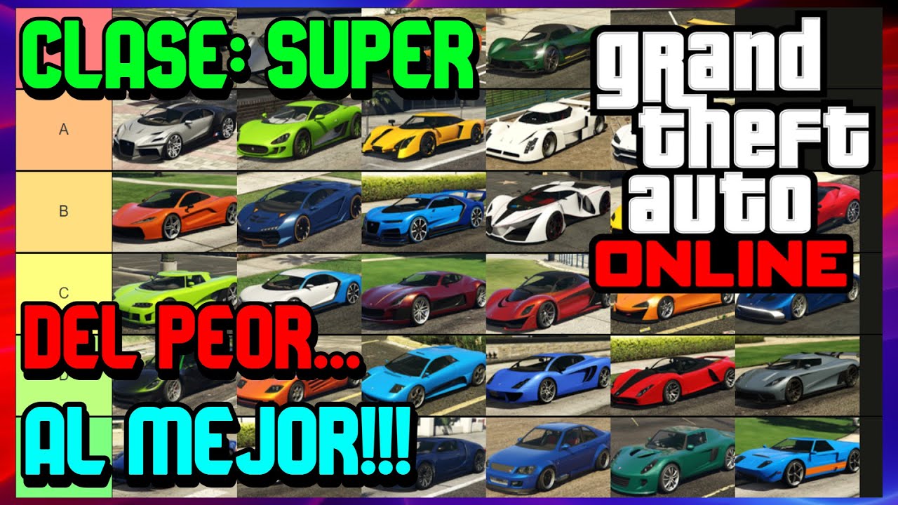 MEJORES COCHES SUPER de GTA Online 2024 - Tier list