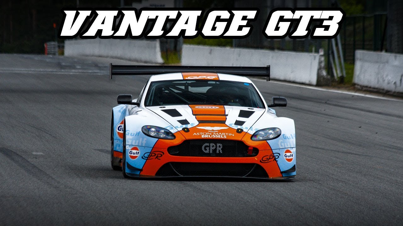 Aston Martin V12 Vantage GT3 | normal exhaust and open exhaust (2012-2020)