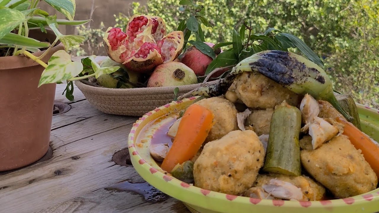 تيكربابين الأكلة #التقليدية القبائلية (عصبان بالسميد )