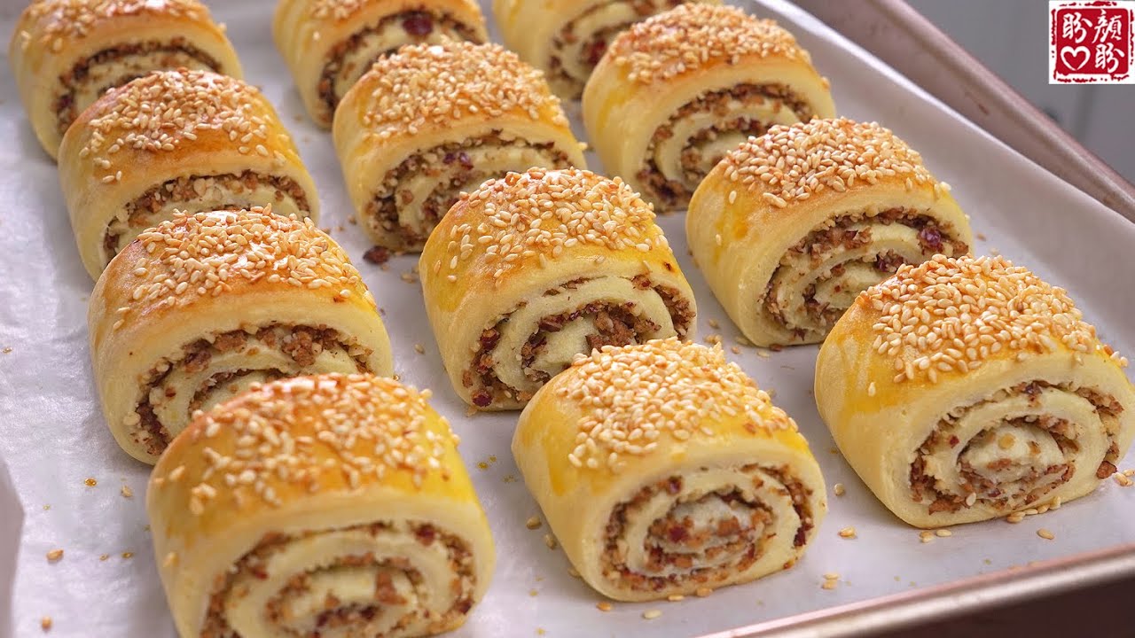 超好吃的紅棗核桃酥，外酥裏軟，餡料豐富，真的是比麵包還要簡單好吃！Red dates and walnuts pastry。