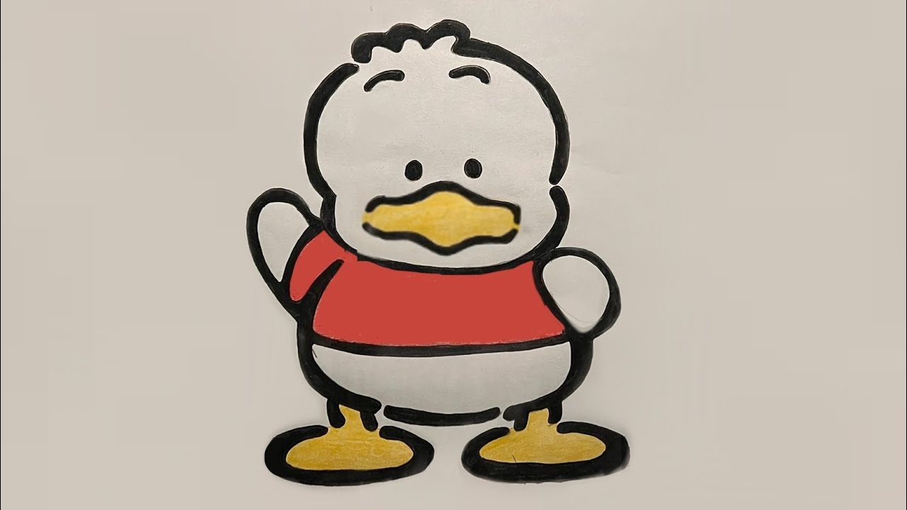 How to Draw Pekkle From Hello kitty and Friends - Step by step - Easy tutorial