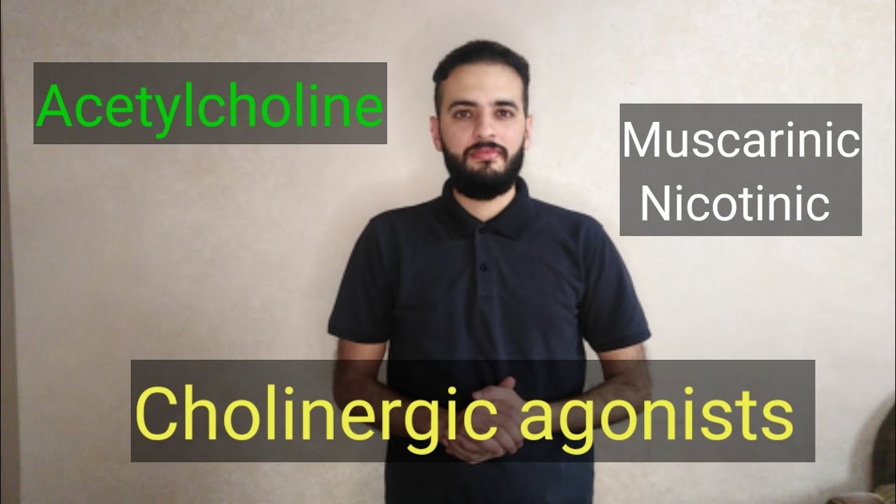 الجهاز العصبي (2)، Cholinergic agonists, Acetylcholin, Muscarinic, Nicotinic