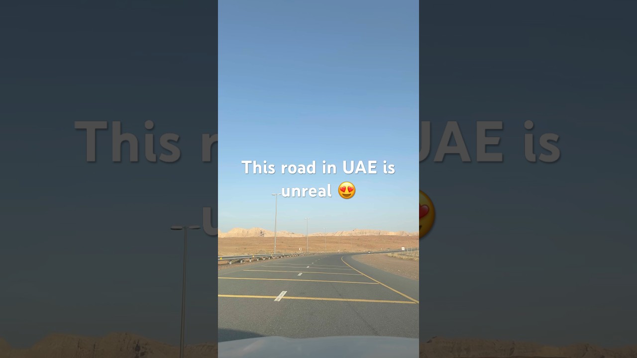 Desert Road Magic ✨ Sharjah–Madam Highway 