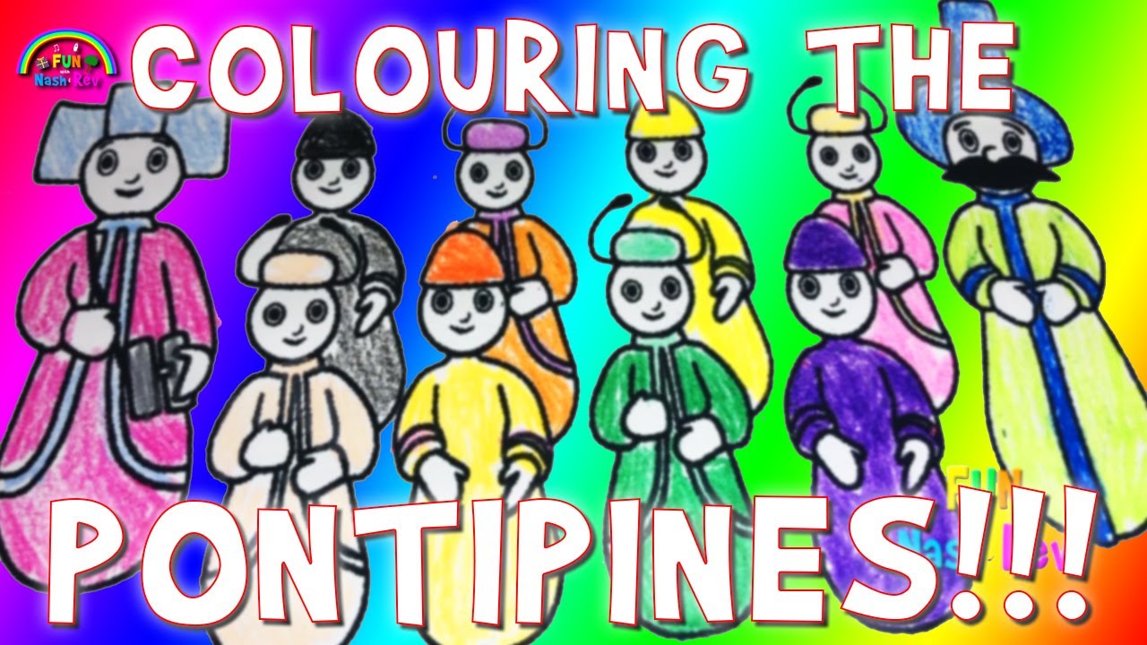 Colouring The PONTIPINES!!!  For KIDS!!!