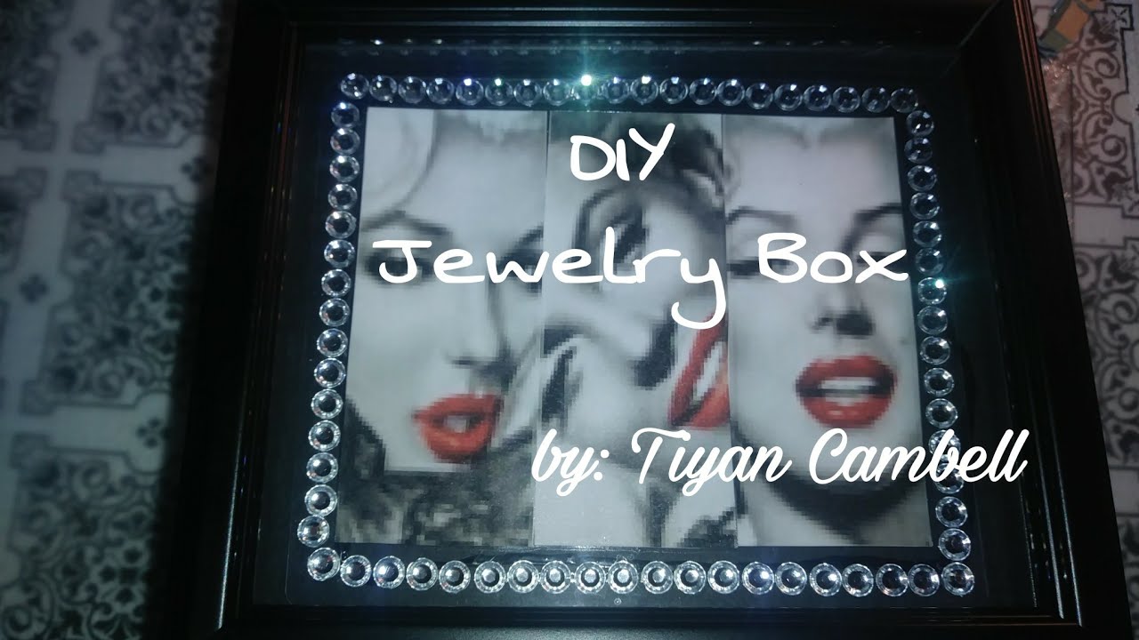 Diy (Jewelry Box) using Dollar tree picture frames