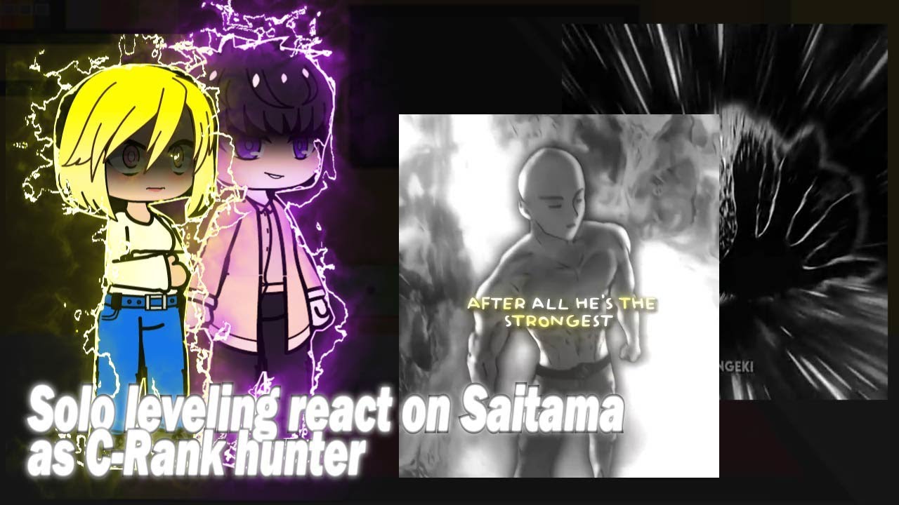 Solo leveling react on Saitama as new C-Rank Hunter (En\Rus)