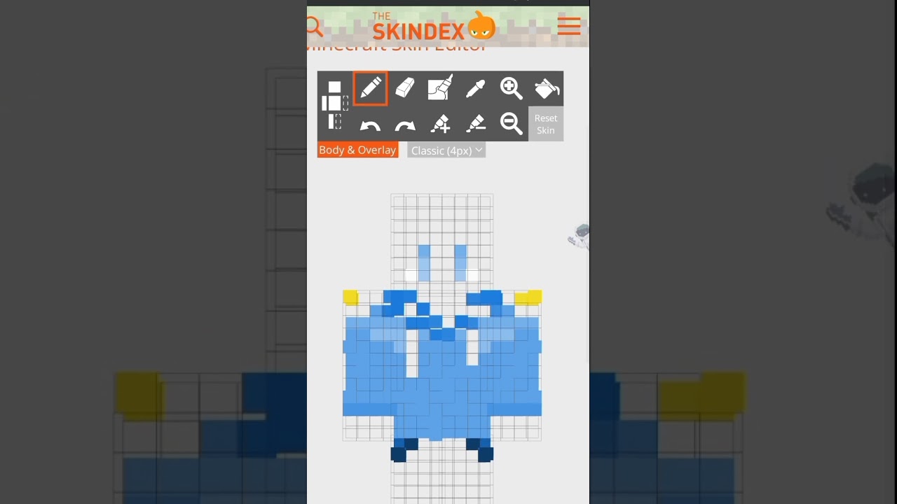 Cara Buat Skin Minecraft Custom Sendiri !!! #shorts #mcpe #minecrafttutorial #minecraft #mcbe