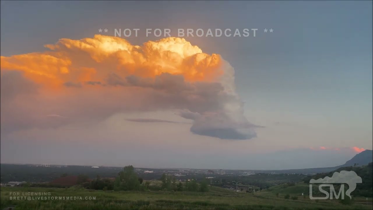 08-07-2023 Colorado Springs, CO - Low Precipitation Supercells Spin Over Colorado Springs